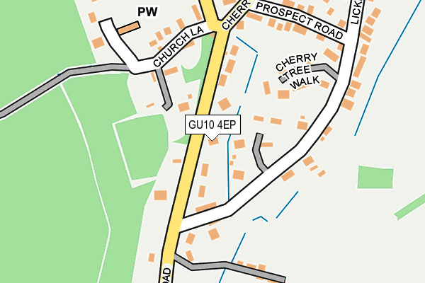 GU10 4EP map - OS OpenMap – Local (Ordnance Survey)