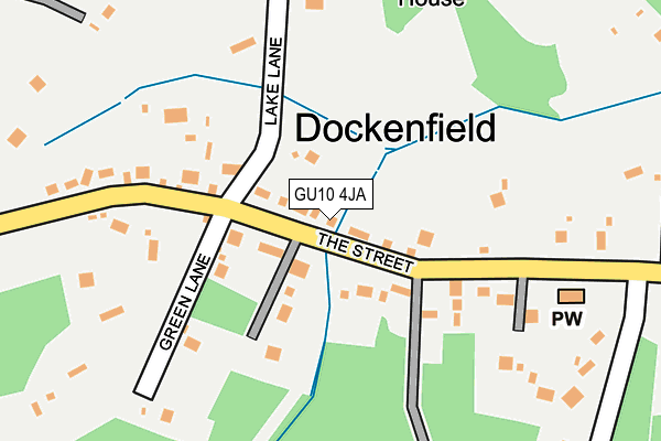 GU10 4JA map - OS OpenMap – Local (Ordnance Survey)