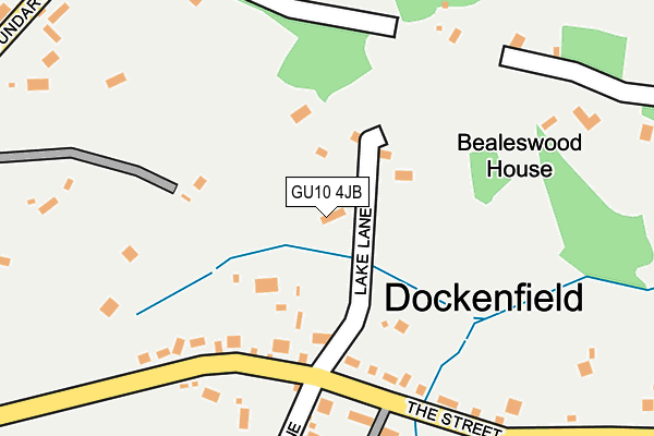 GU10 4JB map - OS OpenMap – Local (Ordnance Survey)