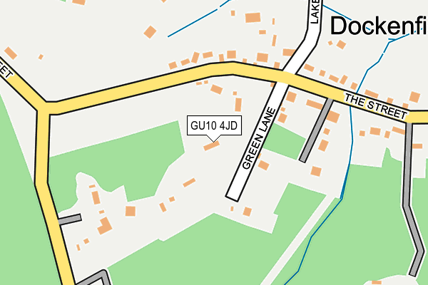 GU10 4JD map - OS OpenMap – Local (Ordnance Survey)