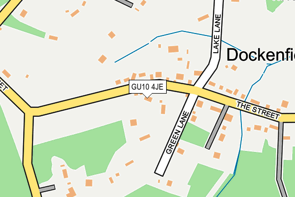 GU10 4JE map - OS OpenMap – Local (Ordnance Survey)