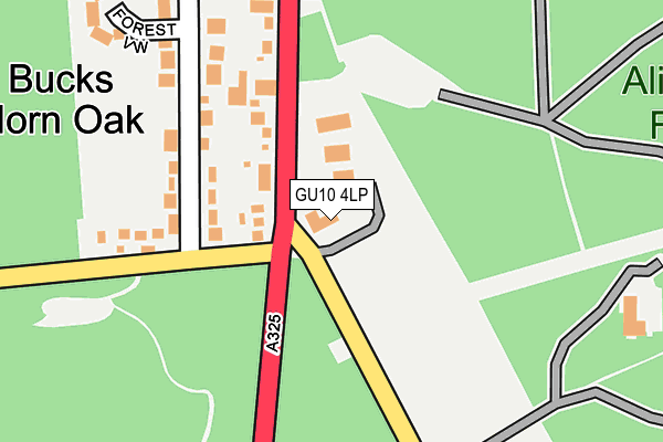 GU10 4LP map - OS OpenMap – Local (Ordnance Survey)