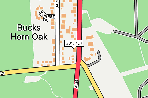 GU10 4LR map - OS OpenMap – Local (Ordnance Survey)