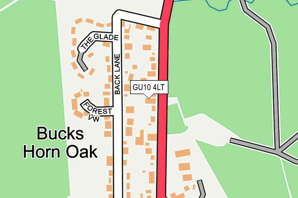 GU10 4LT map - OS OpenMap – Local (Ordnance Survey)