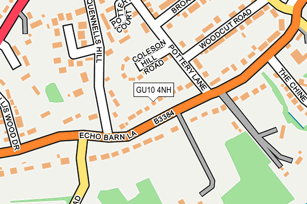 GU10 4NH map - OS OpenMap – Local (Ordnance Survey)