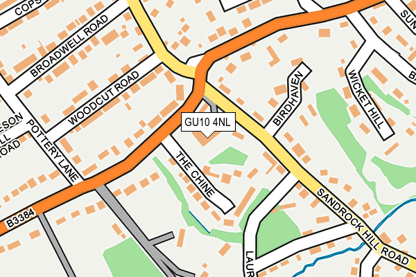 GU10 4NL map - OS OpenMap – Local (Ordnance Survey)