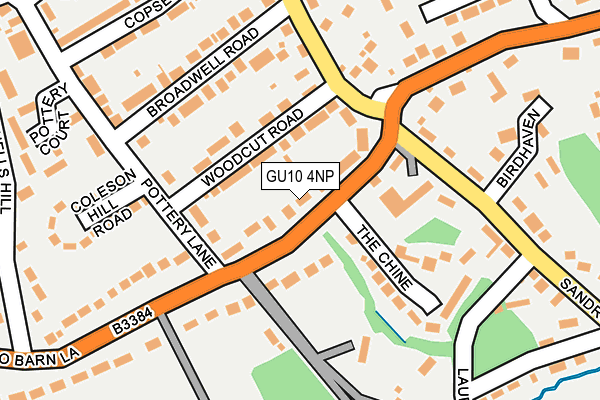 GU10 4NP map - OS OpenMap – Local (Ordnance Survey)