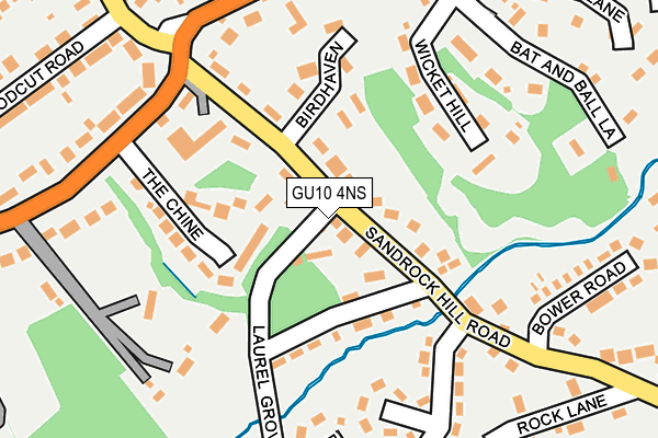 GU10 4NS map - OS OpenMap – Local (Ordnance Survey)