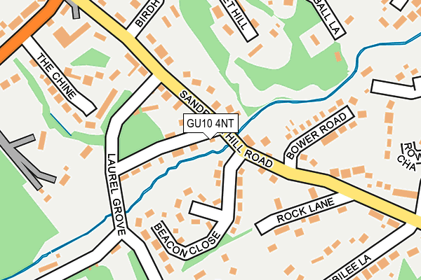 GU10 4NT map - OS OpenMap – Local (Ordnance Survey)