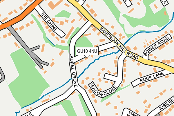 GU10 4NU map - OS OpenMap – Local (Ordnance Survey)