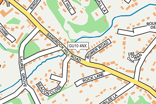 GU10 4NX map - OS OpenMap – Local (Ordnance Survey)