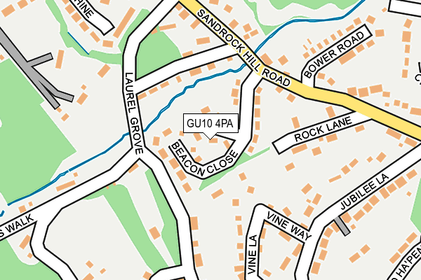 GU10 4PA map - OS OpenMap – Local (Ordnance Survey)