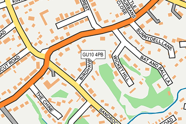 GU10 4PB map - OS OpenMap – Local (Ordnance Survey)