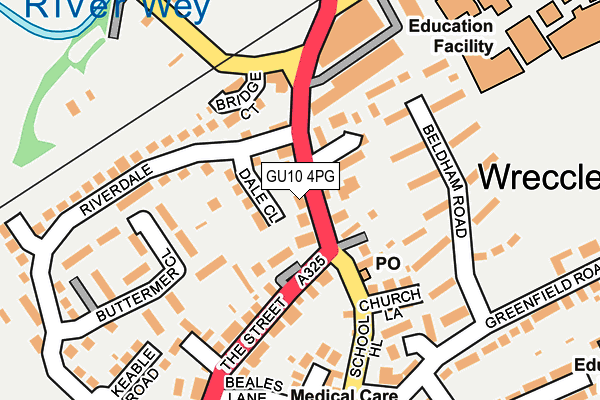 GU10 4PG map - OS OpenMap – Local (Ordnance Survey)