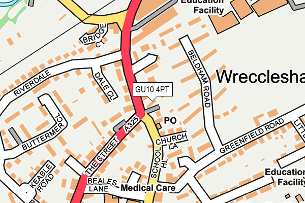 GU10 4PT map - OS OpenMap – Local (Ordnance Survey)