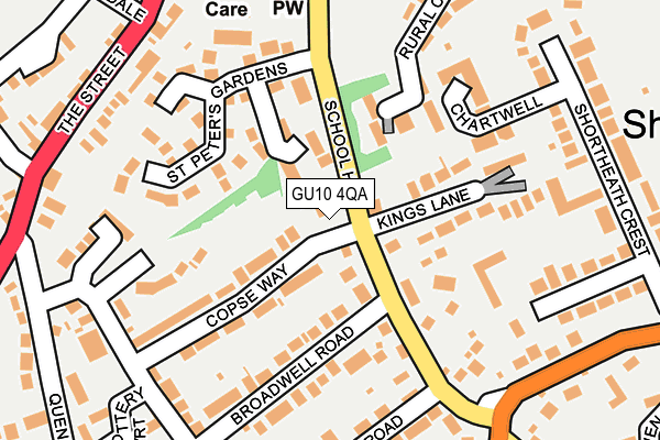 GU10 4QA map - OS OpenMap – Local (Ordnance Survey)