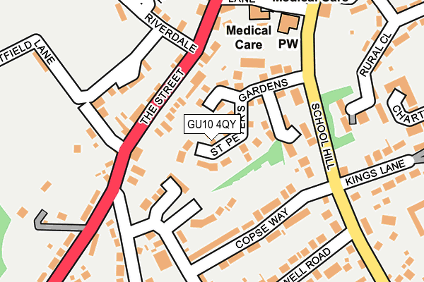 GU10 4QY map - OS OpenMap – Local (Ordnance Survey)