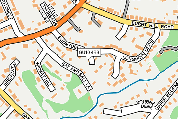 GU10 4RB map - OS OpenMap – Local (Ordnance Survey)