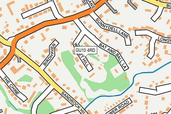 GU10 4RD map - OS OpenMap – Local (Ordnance Survey)