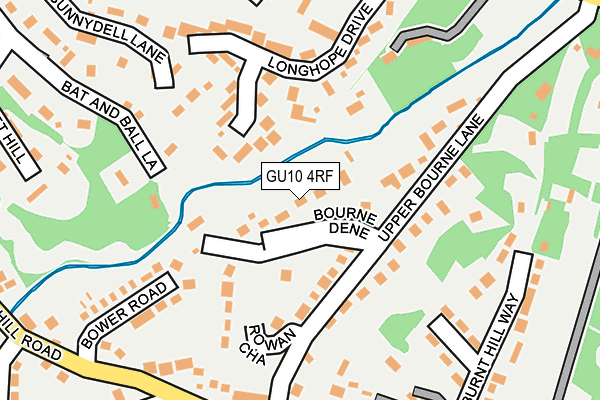 GU10 4RF map - OS OpenMap – Local (Ordnance Survey)