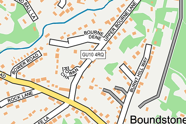 GU10 4RQ map - OS OpenMap – Local (Ordnance Survey)