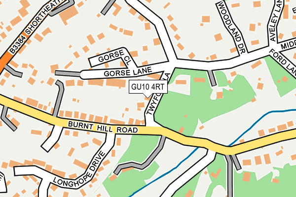 GU10 4RT map - OS OpenMap – Local (Ordnance Survey)