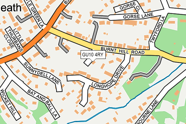 GU10 4RY map - OS OpenMap – Local (Ordnance Survey)