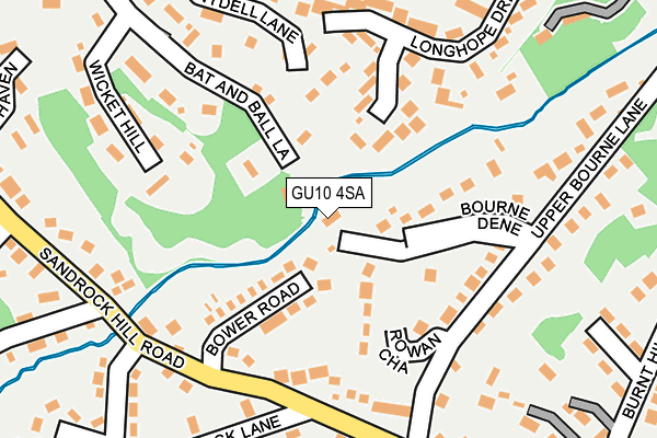 GU10 4SA map - OS OpenMap – Local (Ordnance Survey)