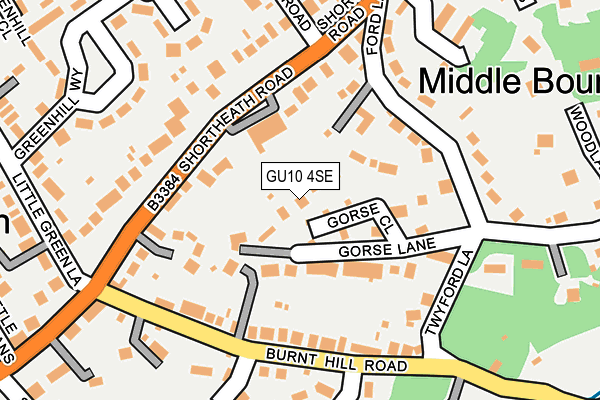 GU10 4SE map - OS OpenMap – Local (Ordnance Survey)