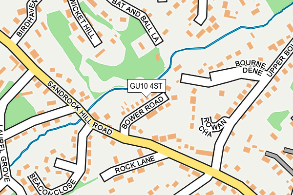 GU10 4ST map - OS OpenMap – Local (Ordnance Survey)