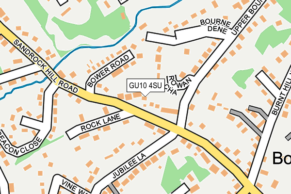 GU10 4SU map - OS OpenMap – Local (Ordnance Survey)