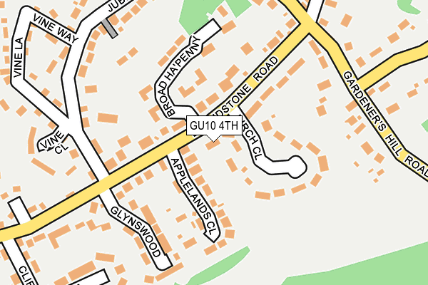 GU10 4TH map - OS OpenMap – Local (Ordnance Survey)