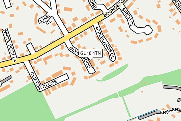 GU10 4TN map - OS OpenMap – Local (Ordnance Survey)