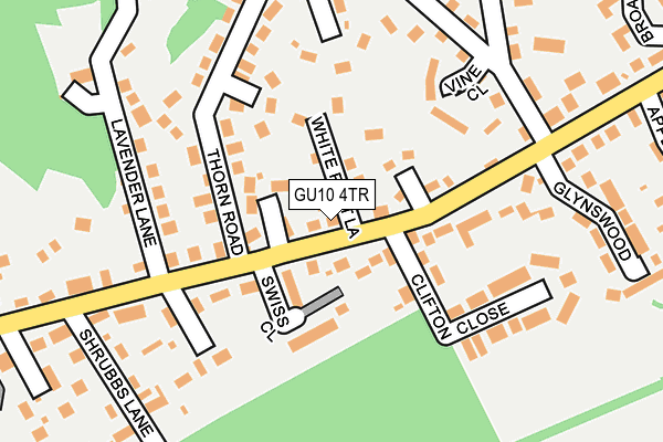 GU10 4TR map - OS OpenMap – Local (Ordnance Survey)