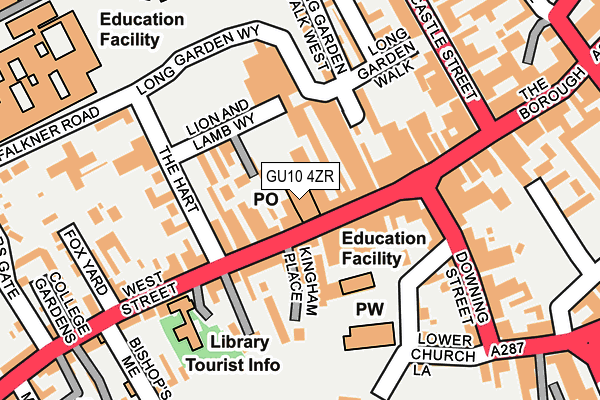 GU10 4ZR map - OS OpenMap – Local (Ordnance Survey)