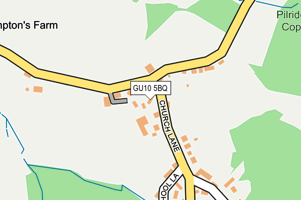 GU10 5BQ map - OS OpenMap – Local (Ordnance Survey)