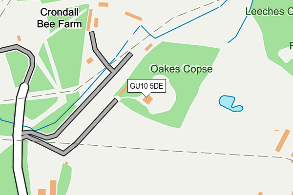 GU10 5DE map - OS OpenMap – Local (Ordnance Survey)