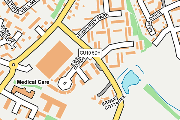 GU10 5DH map - OS OpenMap – Local (Ordnance Survey)