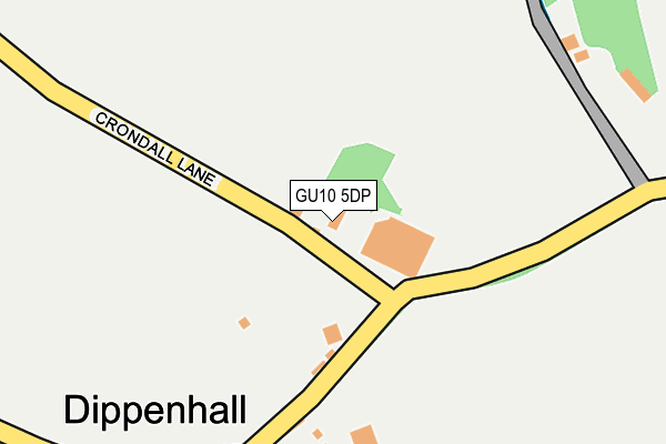 GU10 5DP map - OS OpenMap – Local (Ordnance Survey)