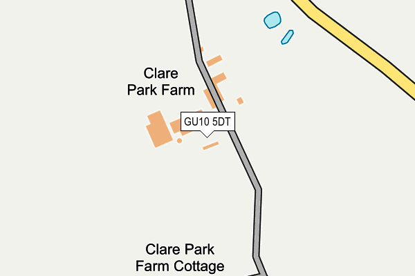 GU10 5DT map - OS OpenMap – Local (Ordnance Survey)