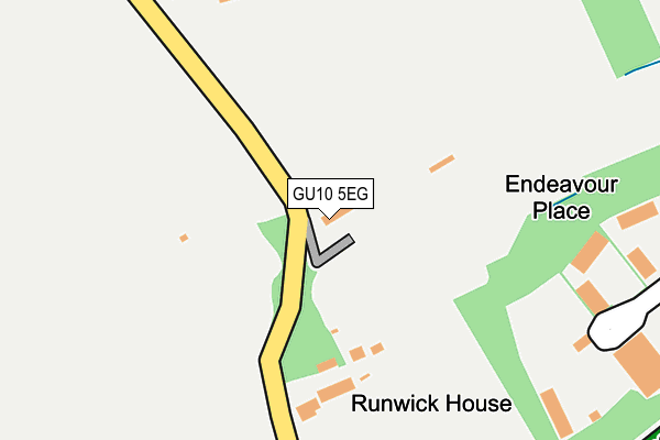 GU10 5EG map - OS OpenMap – Local (Ordnance Survey)