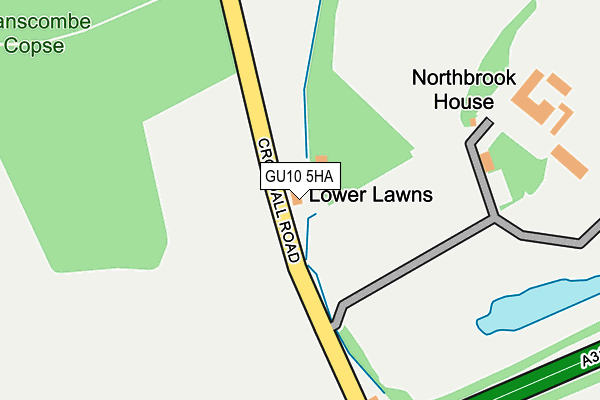 GU10 5HA map - OS OpenMap – Local (Ordnance Survey)