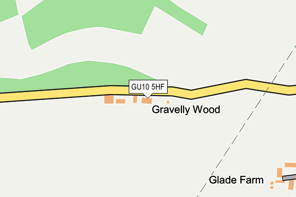 GU10 5HF map - OS OpenMap – Local (Ordnance Survey)