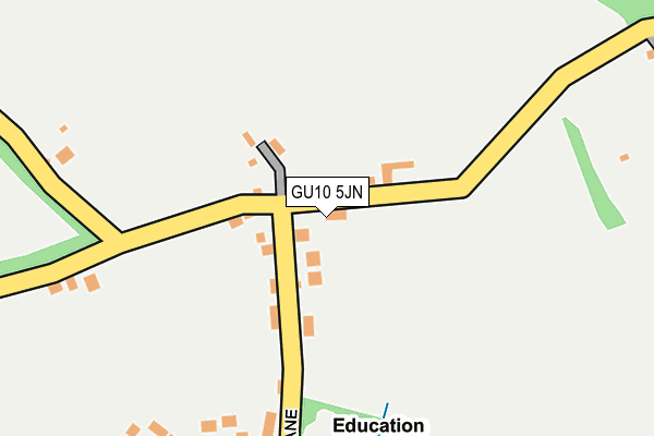 GU10 5JN map - OS OpenMap – Local (Ordnance Survey)