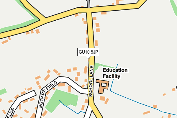 GU10 5JP map - OS OpenMap – Local (Ordnance Survey)