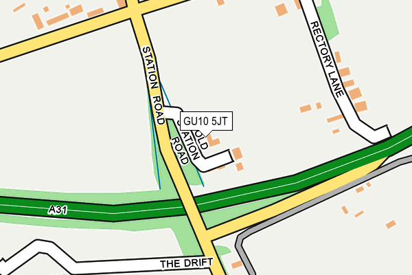 GU10 5JT map - OS OpenMap – Local (Ordnance Survey)