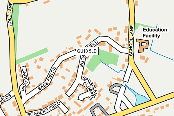 GU10 5LD map - OS OpenMap – Local (Ordnance Survey)