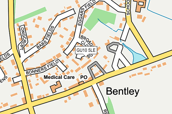 GU10 5LE map - OS OpenMap – Local (Ordnance Survey)