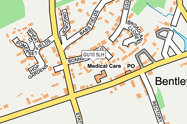GU10 5LH map - OS OpenMap – Local (Ordnance Survey)