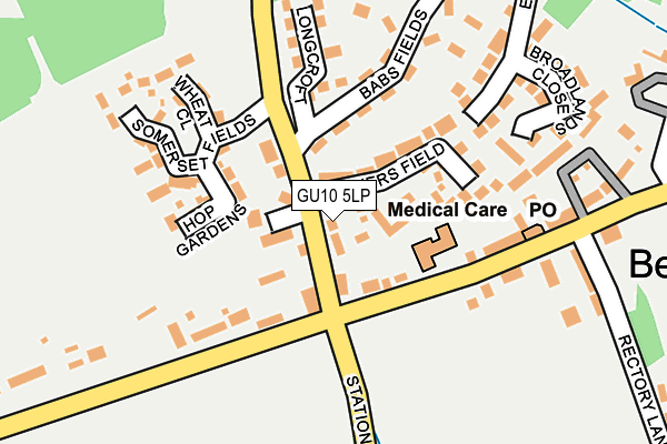 GU10 5LP map - OS OpenMap – Local (Ordnance Survey)